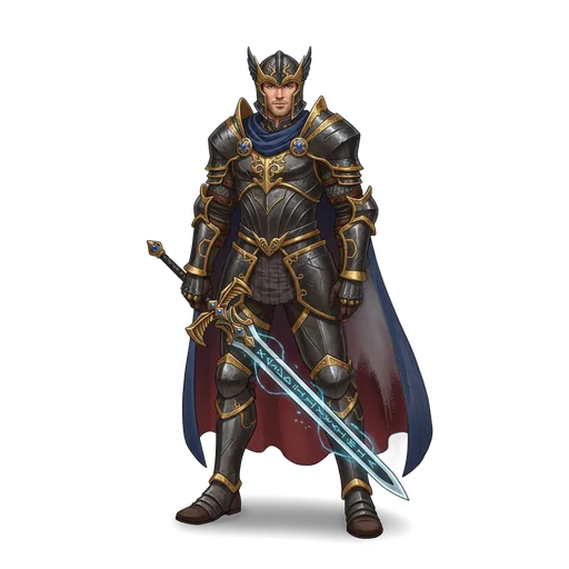 A Rune hero in legendary armour